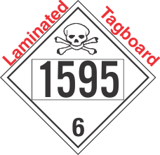 Poison Toxic Class 6.1 UN1595 Tagboard DOT Placard