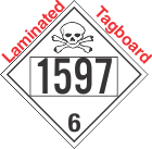 Poison Toxic Class 6.1 UN1597 Tagboard DOT Placard