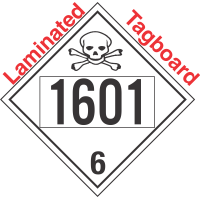 Poison Toxic Class 6.1 UN1601 Tagboard DOT Placard