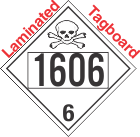 Poison Toxic Class 6.1 UN1606 Tagboard DOT Placard
