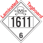 Poison Toxic Class 6.1 UN1611 Tagboard DOT Placard