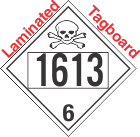 Poison Toxic Class 6.1 UN1613 Tagboard DOT Placard