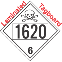 Poison Toxic Class 6.1 UN1620 Tagboard DOT Placard