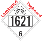Poison Toxic Class 6.1 UN1621 Tagboard DOT Placard