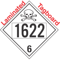 Poison Toxic Class 6.1 UN1622 Tagboard DOT Placard