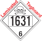 Poison Toxic Class 6.1 UN1631 Tagboard DOT Placard