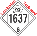 Poison Toxic Class 6.1 UN1637 Tagboard DOT Placard