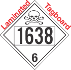 Poison Toxic Class 6.1 UN1638 Tagboard DOT Placard