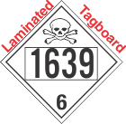 Poison Toxic Class 6.1 UN1639 Tagboard DOT Placard