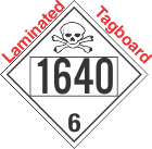 Poison Toxic Class 6.1 UN1640 Tagboard DOT Placard