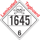 Poison Toxic Class 6.1 UN1645 Tagboard DOT Placard