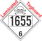 Poison Toxic Class 6.1 UN1655 Tagboard DOT Placard