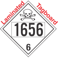 Poison Toxic Class 6.1 UN1656 Tagboard DOT Placard