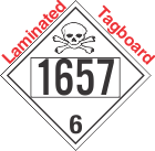 Poison Toxic Class 6.1 UN1657 Tagboard DOT Placard