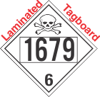 Poison Toxic Class 6.1 UN1679 Tagboard DOT Placard