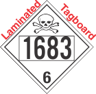 Poison Toxic Class 6.1 UN1683 Tagboard DOT Placard