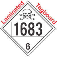 Poison Toxic Class 6.1 UN1683 Tagboard DOT Placard