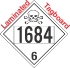 Poison Toxic Class 6.1 UN1684 Tagboard DOT Placard
