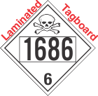 Poison Toxic Class 6.1 UN1686 Tagboard DOT Placard