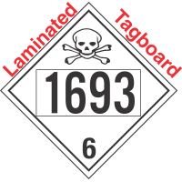 Poison Toxic Class 6.1 UN1693 Tagboard DOT Placard