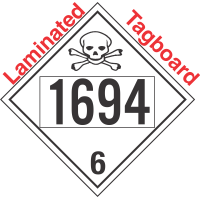 Poison Toxic Class 6.1 UN1694 Tagboard DOT Placard