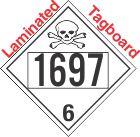 Poison Toxic Class 6.1 UN1697 Tagboard DOT Placard