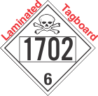 Poison Toxic Class 6.1 UN1702 Tagboard DOT Placard