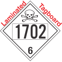 Poison Toxic Class 6.1 UN1702 Tagboard DOT Placard