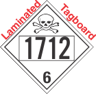 Poison Toxic Class 6.1 UN1712 Tagboard DOT Placard