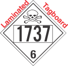 Poison Toxic Class 6.1 UN1737 Tagboard DOT Placard