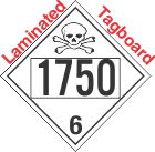 Poison Toxic Class 6.1 UN1750 Tagboard DOT Placard
