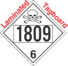 Poison Toxic Class 6.1 UN1809 Tagboard DOT Placard
