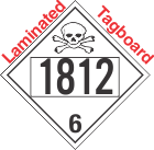Poison Toxic Class 6.1 UN1812 Tagboard DOT Placard