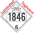 Poison Toxic Class 6.1 UN1846 Tagboard DOT Placard