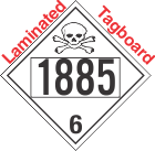 Poison Toxic Class 6.1 UN1885 Tagboard DOT Placard