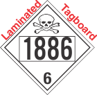 Poison Toxic Class 6.1 UN1886 Tagboard DOT Placard