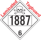 Poison Toxic Class 6.1 UN1887 Tagboard DOT Placard