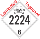 Poison Toxic Class 6.1 UN2224 Tagboard DOT Placard