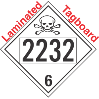 Poison Toxic Class 6.1 UN2232 Tagboard DOT Placard