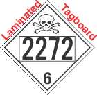 Poison Toxic Class 6.1 UN2272 Tagboard DOT Placard