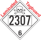 Poison Toxic Class 6.1 UN2307 Tagboard DOT Placard