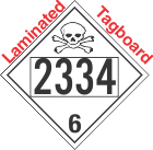 Poison Toxic Class 6.1 UN2334 Tagboard DOT Placard