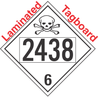 Poison Toxic Class 6.1 UN2438 Tagboard DOT Placard