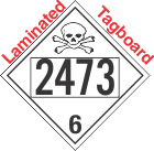 Poison Toxic Class 6.1 UN2473 Tagboard DOT Placard