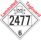 Poison Toxic Class 6.1 UN2477 Tagboard DOT Placard