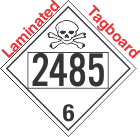 Poison Toxic Class 6.1 UN2485 Tagboard DOT Placard