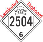 Poison Toxic Class 6.1 UN2504 Tagboard DOT Placard