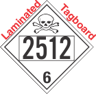 Poison Toxic Class 6.1 UN2512 Tagboard DOT Placard
