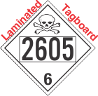 Poison Toxic Class 6.1 UN2605 Tagboard DOT Placard