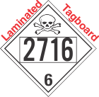 Poison Toxic Class 6.1 UN2716 Tagboard DOT Placard